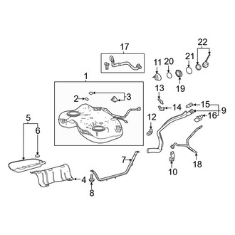 Toyota OE - Fuel System - Fuel Tank (2.5L)