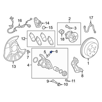 Toyota OE - Front Brake Bleeder Screw Cap
