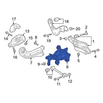 Toyota OE - Rear Right Suspension Knuckle