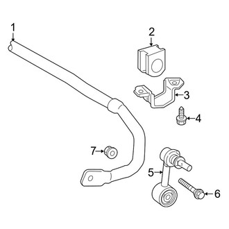 Toyota OE - Rear Suspension - Stabilizer Bar & Components