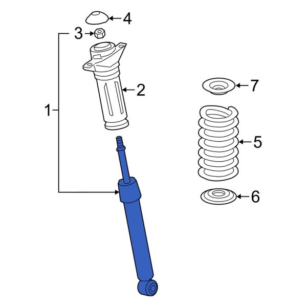 Toyota OE 485308Z067 Rear Suspension Shock Absorber