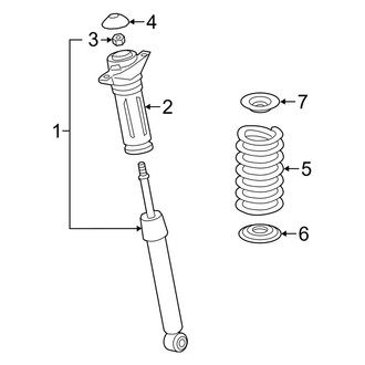 Toyota OE - Rear Suspension - Struts & Components