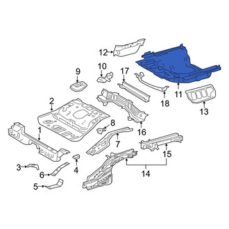 Toyota OE - Rear Rearward Floor Pan