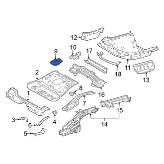 Toyota OE - Rear Trunk Floor Access Cover