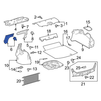 Toyota OE - Rear Left Partition Panel