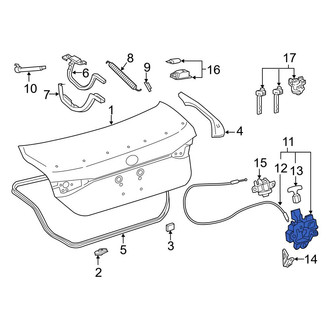 Toyota OE - Rear Deck Lid Latch