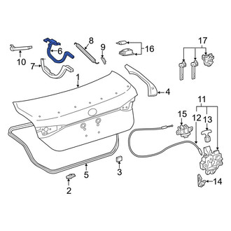 Toyota OE - Rear Left Deck Lid Hinge