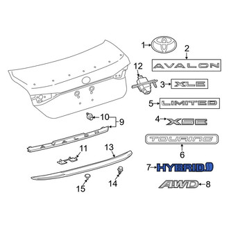 Toyota OE - Rear Deck Lid Emblem
