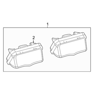 Toyota OE - Rear License Plate Light Assembly