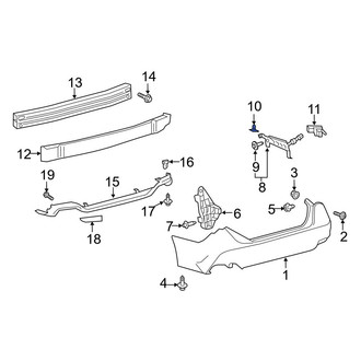 Toyota OE - Right Bumper Cover Bracket