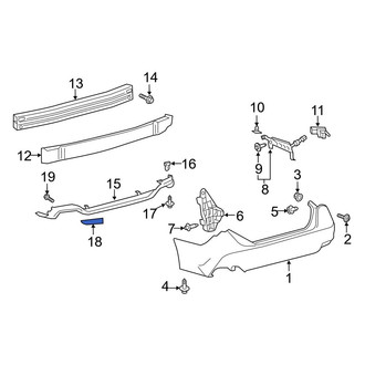 Toyota OE - Rear Left Reflector Panel