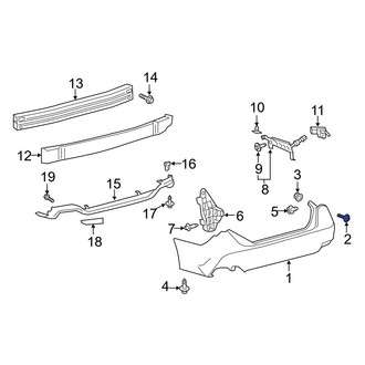 Toyota OE - Floor Pan Splash Shield Bolt