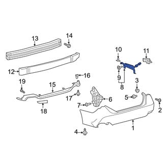 Toyota OE - Rear Left Bumper Guide