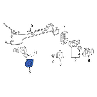 Toyota OE - Rear Left Parking Aid Sensor Housing