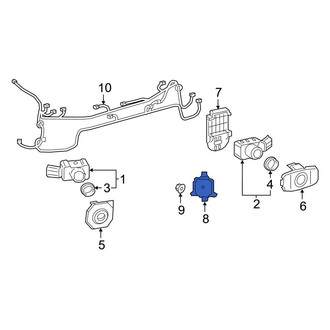 Toyota OE - Rear Blind Spot Detection System Warning Sensor