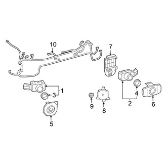 Toyota OE - Rear Bumper - Electrical Components