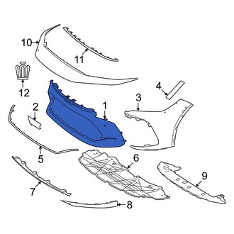 Toyota OE - Front Upper Bumper Cover