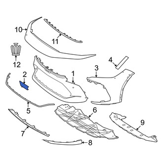 Toyota OE - Front Center Bumper Trim