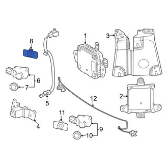 Toyota OE - Front Outer Parking Aid Sensor Housing