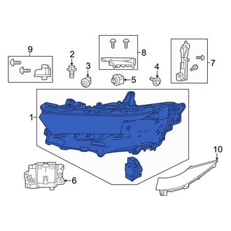 Toyota OE - Front Right Headlight Assembly