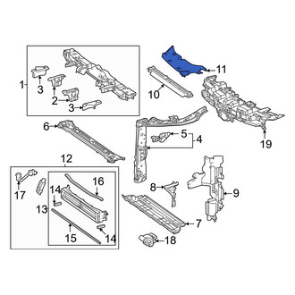 Toyota OE - Front Right Radiator Support Access Cover