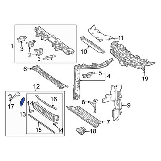 Toyota OE - Front Radiator Shutter Assembly