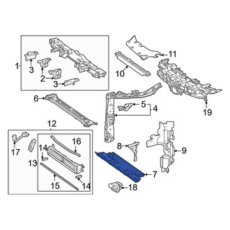 Toyota OE - Front Lower Radiator Support Air Deflector