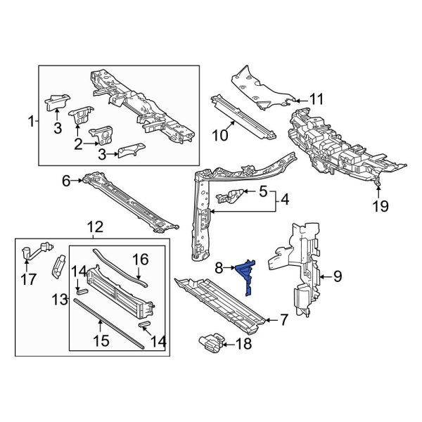 Radiator Support Air Deflector