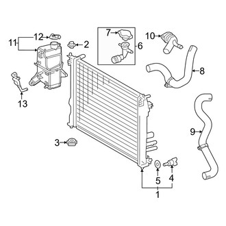 Toyota OE - Cooling - Radiator & Components (Main), (2.4L)