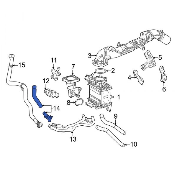 Toyota OE 1626025090 Turbocharger Intercooler Bypass Valve