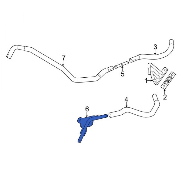 Turbocharger Coolant Line