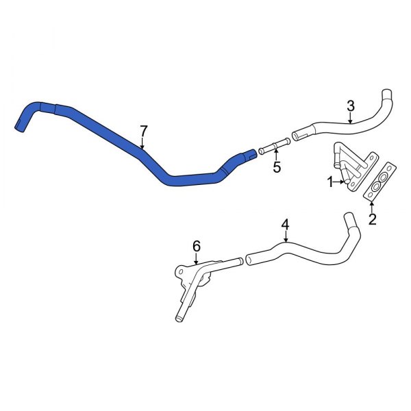 Turbocharger Coolant Line