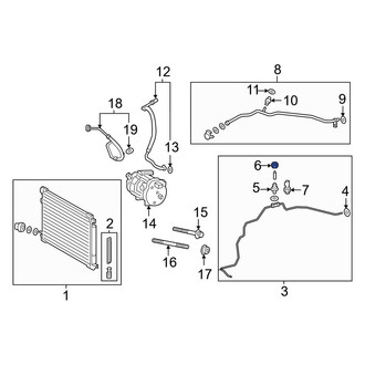Toyota OE - A/C Service Valve Cap