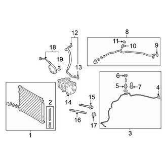 Toyota OE - Air Conditioner & Heater - Condenser, Compressor & Lines