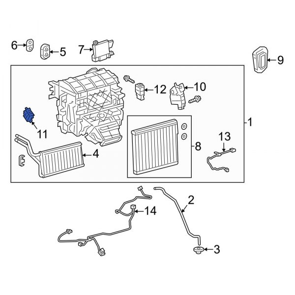 HVAC Air Inlet Door Actuator