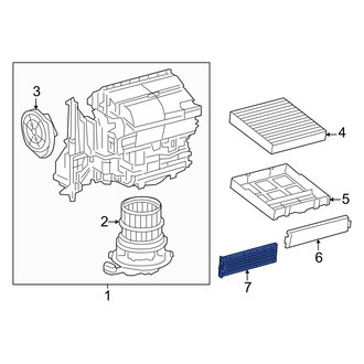 Toyota OE - Rear Cabin Air Filter Cover