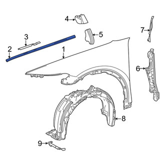 Toyota OE - Front Left Fender Seal