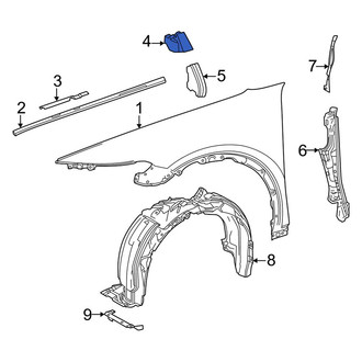 Toyota OE - Rear Left Fender Seal