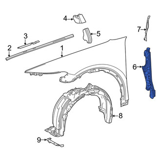 Toyota OE - Front Left Fender Filler Panel