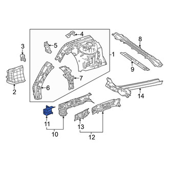 Toyota OE - Front Right Bumper Impact Bar Bracket
