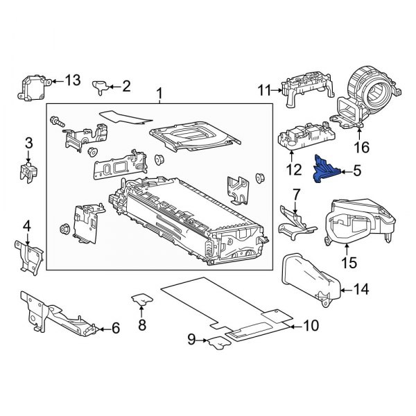 Drive Motor Battery Pack Bracket