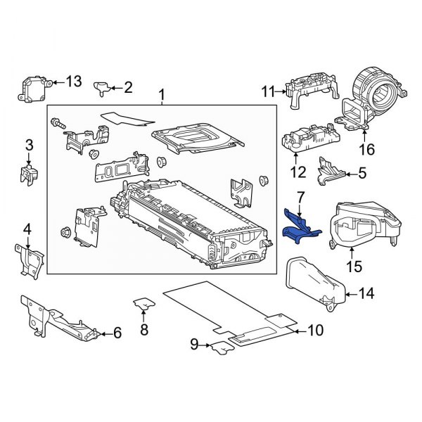 Drive Motor Battery Pack Bracket