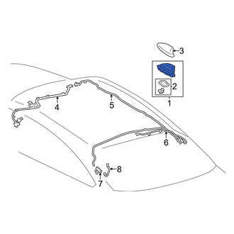 Toyota OE - Radio Antenna Assembly