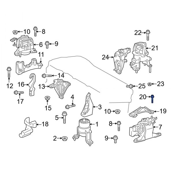 Engine Mount Bolt