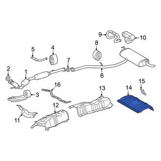 Toyota OE - Rear Floor Pan Heat Shield