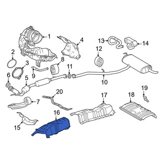 Toyota OE - Center Rear Floor Pan Heat Shield