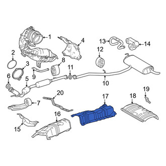 Toyota OE - Center Rear Floor Pan Heat Shield