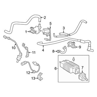 Toyota OE - Emission System - Emission Components (2.4L)