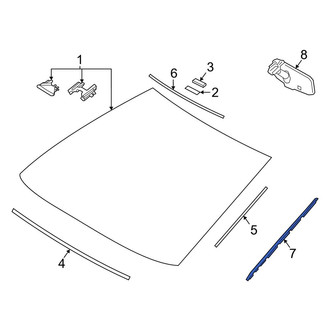 Toyota OE - Front Left Windshield Molding