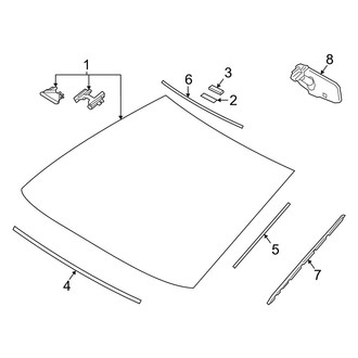 Toyota OE - Windshield - Glass